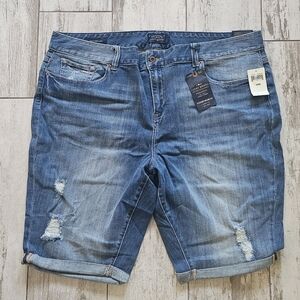 Lucky Brand Women's Blue Denim Bermuda Shorts 24W